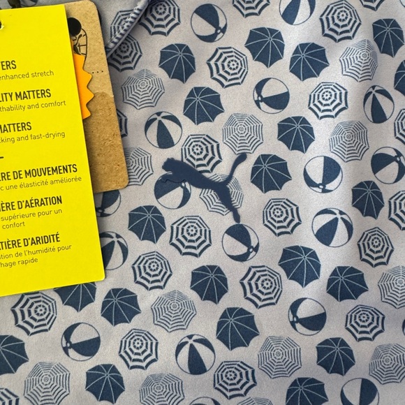 PUMA BOYS NWT Mattr Beach Print Lavender And Blue‎ Beach Balls Umbrellas Size L - Picture 3 of 9